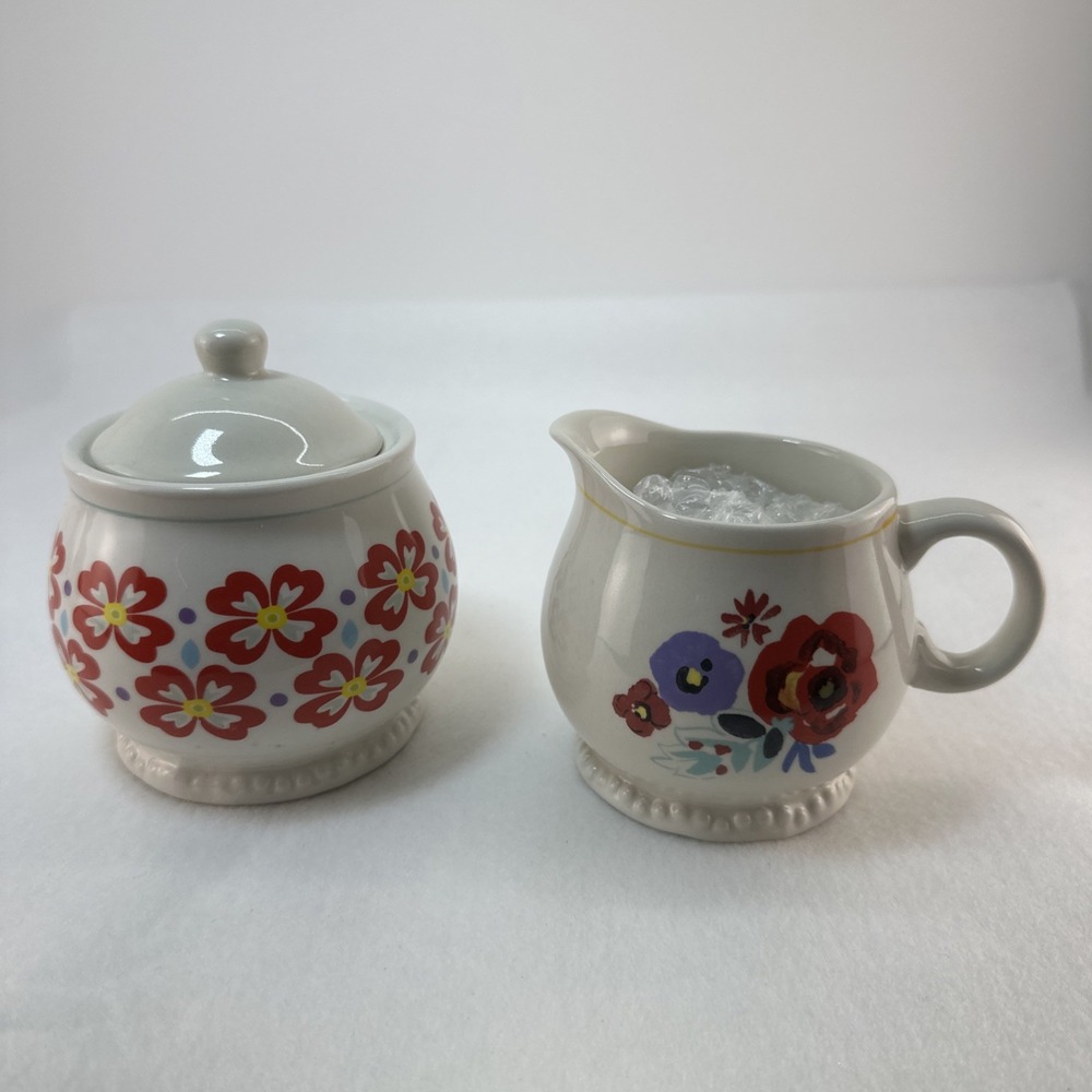 The Pioneer Woman Creamer & Sugar Bowl Flea Market Floral Set